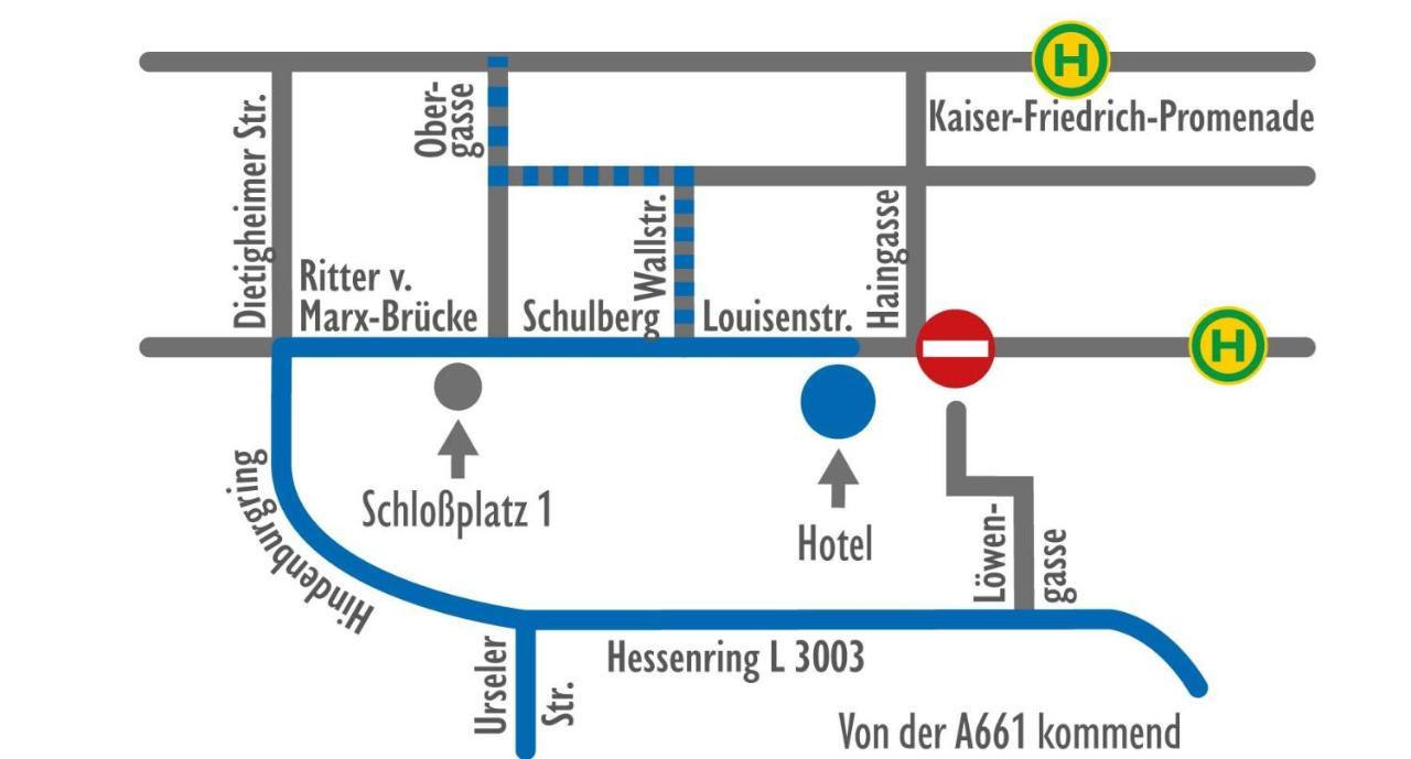 Hotel Am Schloss Darmstaedter Hof バート・ホンブルク エクステリア 写真
